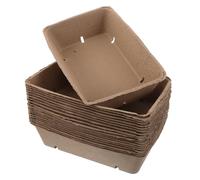COMPUKAS 20pcs Pulp Fiber Berry Baskets Vented Multi-Purpose Fruit Containers for Strawberry, Raspberry and Blueberry Picking at Market Stall or Home Use