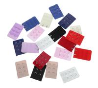 COMPUKAS 20pcs Women Bra Extension Buckle Set Narrow 3 Hook Rows Multi-color Comfortable Brassiere Extenders for Adjustable Fit Lingerie Accessories