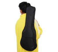 COMPUKAS 21 Inch Ukulele Bag Black Canvas Material for Acoustic Ukulele with Dirt-proof and Labor-saving Features and Other Instruments of Same Size for Training and Outdoor Performances