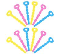 COMPUKAS 24pcs Sponge Curl Sticks Hair Curler Stick Set No Hair Damage Portable DIY Styling Tool Assorted Colour Sponge Rollers for Easy Heatless Curling Random Color