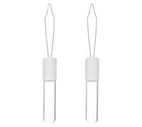 COMPUKAS 2pcs Acrylic Button Hook for Seniors and Disabled, Versatile Design with Quick Button Fastening, Dressing Aid for Clothing Fasteners and Pants, Comfortable to Hold Self-Dressing