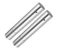 COMPUKAS 2pcs Birth Certificate Storage Tube 35cm Length X 2.8cm Diameter Stainless Steel Document Protector Case for Office Certificates, Diploma, and Newborn Record Safeguarding