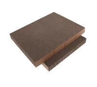 COMPUKAS 2pcs Cat Scratching Board Indoor Cat Scratch Pad Replacement Scratch Post Corrugated Cardboard