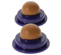 COMPUKAS 2pcs Catnip Sugar Candy Balls for Cats and Kittens, Healthy Solid Nutrition Energy Treats Helping Digestion, Spherical Licking Suitable for Pet Food