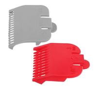 COMPUKAS 2Pcs Clipper Guards Guide Combs Plastic Assorted Color Cutting Guides Compatible Most Hair Clippers for Home and Salon Use Precise Trimming and Shearing