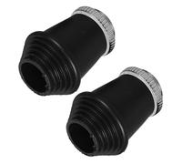 COMPUKAS 2pcs Drum Kit Leg Threaded Rubber Feet Pads Non-slip Bass Drum Leg Covers Nuts Accessories for and