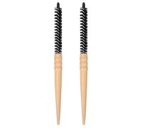 COMPUKAS 2pcs Hair Curling Combs for Volumizing and Styling Nylon Material Small Hair Brushes Suitable for Wet Or Dry Use Create Lifted Bangs