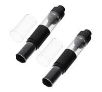 COMPUKAS 2pcs Liquid Foundation Brush Pressed Powder Brush 5.70x0.86x0.86in Integrated Design Press to Dispense Reusable Powder Spray Bottle Applicator Stylish Bottle Design for Travel