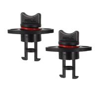 COMPUKAS 2pcs Nylon Kayak Drain Plugs Replacement Scupper Stoppers for Raft and Boat, Black Waterproof Bungs with Wide Compatibility, for Fishing Water Sports