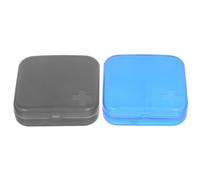 COMPUKAS 2pcs Portable Pill Boxes with Large Capacity and Multi-Grid Design, Plastic Daily Medicine Organizer for Pocket Or Wallet, Simple and Pretty Travel Pill Case with Well Protected
