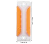 COMPUKAS 2pcs Rectangular Reflective Delineator Road Markers Made of Polycarbonate Plastic for High Visibility and Guidance on Roads and Different Conditions