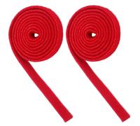 COMPUKAS 2pcs Red Piano Tuner Belts Temperament Felt Strips for Piano Tuning Accessories Replacement Parts for Musical Instrument Regulation