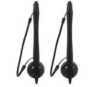 COMPUKAS 2pcs Resistive Stylus Pens for Tablet Touch Screen with Scratch-free Writing, Abs and Silicone Material, Anti-lost Spring Rope, Suitable for Industrial Control Equipment and Gaming