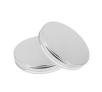 COMPUKAS 2pcs Ultra Thin 3g Loose Powder Containers with Elasticated Net Sifter and Mirror Compact Cases for Travel Makeup Kits with Puff Reusable Cosmetic Boxes