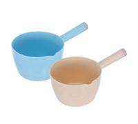COMPUKAS 2pcs Water Spoon Kitchen Water Ladle Japanese Style Pp Plastic Creative Scoop Large Capacity Simple Practical Design for Flowers and Vegetables
