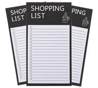 COMPUKAS 3 Books Magnetic Shopping List Notepad with Tear-off Sheets, Paper Material Small Daily Planner Suitable for Almost Pen Types, for Shopping List Planning