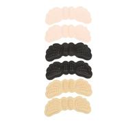 COMPUKAS 3 Pairs Non-Slip Heel Grips Inserts for Women High Heels Breathable Foam Sweat Absorbent Cloth Material Easy to Install for Comfortable Wear and Anti-Slip Protection
