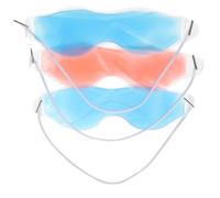 COMPUKAS 3 Pcs Cooling Gel Eye Mask, Reusable PVC Eye Pads for Puffiness, Cold Compress for Relief and Better Sleep, Therapy at Home Random Color