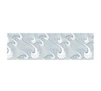 COMPUKAS 300x45cm Grey Self Adhesive Wallpaper Background Tile Sticker for Living Room Bedroom Wall Decor PVC Wall Sticker for Furniture Renovation Decorative