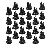 COMPUKAS 30pcs Aquarium Hose Clip with Suction Cups for Fish Tank Heating Rod and Submersible Light, Abs Plastic Tube Pipe Clip Suitable for 20-24cm Diameter Rods, Resistant to Aging