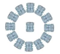 COMPUKAS 30pcs Shelving Post Coupler Connectors for Metal Wire Shelves, Carbon Steel Double Head Threaded Pole Connectors with Dual End Coarse Thread Structure, Heavy Load Bearing No