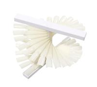 COMPUKAS 36-Color Rotating Nail Art Polish Display Fan Wheel with Spiral Stand Nail Practice Tips Board for Salon and Home Use for Manicure Training