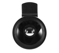 COMPUKAS 37mm 0.45x 2 Pack Wide Angle Macro Clip on Phones Lens Smartphone Camera Lens Aluminum Alloy Optical Glass High Definition Picture Quality Clamp Design for Mobile Photography Black