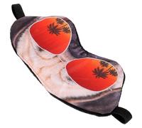 COMPUKAS 3D Cartoon Pug Sleep Mask Lightproof Eye Cover for Teens and Youth, Cute Adorable Sleeping Eye Mask for Travel and Night Rest