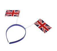 COMPUKAS 3d Spring Headband Union Jack Hjat Uk Banner Football Fans Headband Girls Football Party Accessory