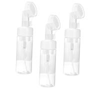 COMPUKAS 3pcs 150ml Mousse Foams Bottle Brush Head Foaming Hand Soap Dispenser Portable Travel Facial and Body Wash Pump Bottles
