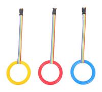 COMPUKAS 3pcs Anti-Lost Walking Rope Smooth Handles for Kindergarten Preschool Daycare Bright Color Safety Leash for Outdoor Supervision
