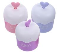 COMPUKAS 3pcs Portable Face Wash Foamer Bottles with Hand Press Bubble Maker for Facial Cleansers, Blue Purple Pink Foam Maker Cups for Skincare Routine