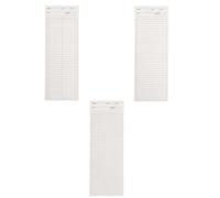COMPUKAS 3pcs Portable Planning Handbooks Notepad Set with Super Long Design and White Paper, Convenient for Carrying, for Putting into Backpack and Birthday Gift for Teenagers