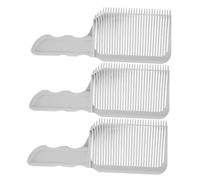 COMPUKAS 3pcs Professional Fade Comb Barber Hair Cutting Combs Flat-top for Men Precision Styling Tools Gradual Teeth