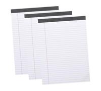COMPUKAS 3pcs Ruled Writing Pads Thickened Tear Off Notepads Portable for Work Note Taking and Goal Setting Lined Memo Pads for Office Meetings and Student Notes