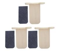 COMPUKAS 3pcs Wall Mounted Cat Shelves with Scratch Friendly Surface and Pawfriendly Platform, Wooden Floating Steps for Kittens and Cats, Modular Setup for Balcony or Bedroom