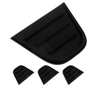 COMPUKAS 4 Pcs Black Pvc Suitcase Corner Guards and Toolbox Corner Protectors with Easy Installation and Damage Resistant Features, for Luggage and Flight Case Edge Protection