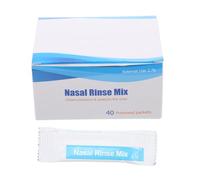 COMPUKAS 40packs Nasal Wash Salt Packets Each Isotonic Saline for Nasal Rinse and Blocked Nose Relief Safe for Adults and Easy-Dissolving Instant Nursing Salt
