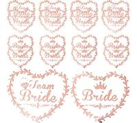 COMPUKAS 40pcs Bridesmaid and Bride Temporary Tattoos Stickers for Wedding Party, Skin-friendly Paper Material, Easy to Remove, for Bridal Shower Party Favors