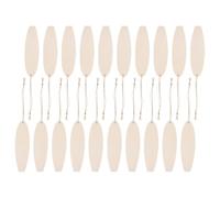 COMPUKAS 40pcs Unfinished Wood Surf Board Cutouts for Craft Wood Surfboards, Suitable for Painting, Beach Wall Decor, Indoor Use, Unique Design Wooden Ocean Cutouts for Home Decor