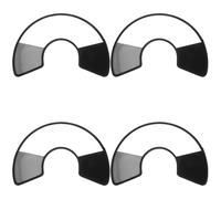 COMPUKAS 4pcs Adjustable Soft Elizabethan Pet Cone Collar for Cats Dogs Kittens Rabbits Transparent Protective Anti-bite Neck Cover Lightweight Wound Healing Collar with Full Protection and