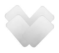 COMPUKAS 4pcs Aluminium Cooling Mats for Chinchilla Rabbit Hamster Summer Ice Bed Pads Smooth Surface for Safe Heat Dissipation and Comfortable Pet Sleep