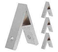 COMPUKAS 4pcs Aluminum Corner Brackets with 45° and 135° Adjustable Angles for DIY Projects and Professional Use, Easy Installation Silver Aluminum Hardware Accessories for Secure Extrusion