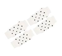 COMPUKAS 4Pcs Anti-slip Pet Leg Protectors Socks for Dogs Wear-resistant Non-skid Leg Warmers with Cute White Polka Dot Design Comfortable Skin-friendly Material for Indoor Use and Paw