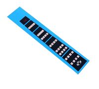 COMPUKAS 4pcs Blue Violin Finger Guide Stickers for 1/2 Size Violins, Paper Fretboard Markers with Oil Proof Feature to Help Beginners Find and Understand Note Locations on Instrument