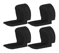 COMPUKAS 4pcs Clarinet Thumb Rest Cushions Silicone Portable Finger Covers Sore Thumbs Lightweight Black Clarinet Instrument Accessories