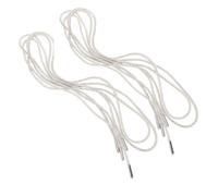 COMPUKAS 4pcs Cm White Rhinestone round Shoe Laces Made of Cotton Rope with Sparkling Design, Shine under Sunlight, Easy to Roll, for Boots and Hoodies at Parties and Holidays