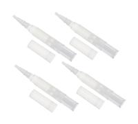 COMPUKAS 4pcs Empty Pen Set 4ml Nail Salon Pens Brush Tip for Scalp Nutrient and Eyelash Growth Liquids, Makeup Liquids Applicator Suitable for Professional Cosmetic Storage