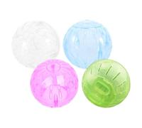 COMPUKAS 4pcs Hamster Exercise Ball for Small Pets with Innovative Rolling Structure and Easy to Clean Plastic Design, Portable Indoor and Outdoor Fitness for Hamster and Small Animals