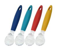 COMPUKAS 4pcs Ice Cream Scoop Set with Ergonomic Design and Pp Material, Cuts Through Hard Ice Cream Easily, for Home and Shop Use, Convenient Dessert and Fruit Spoon